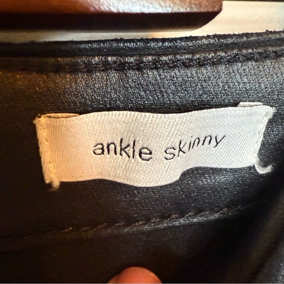 Social Standard by Sanctuary | Black Faux Leather Ankle Skinny Pants | Sz 8 - Picture 6 of 11